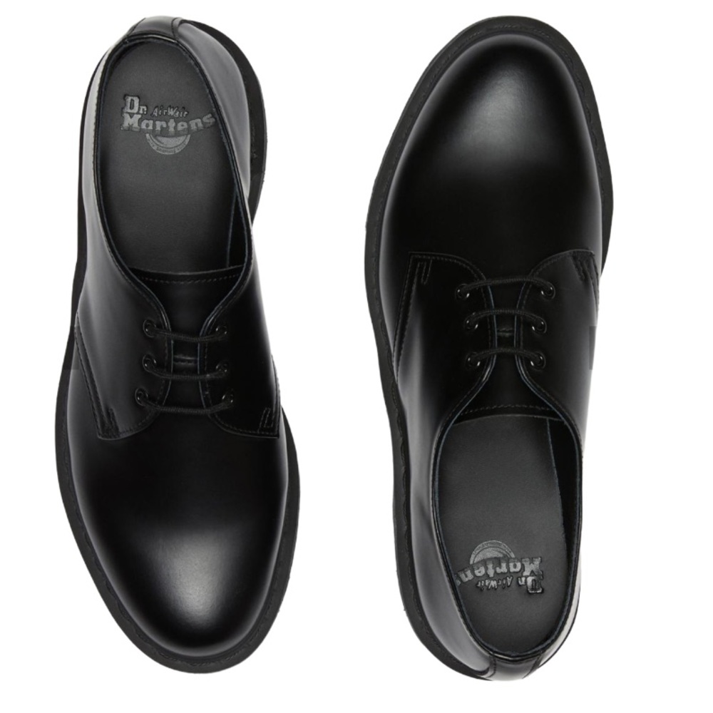 Dr. Martens Mono Smooth Leather Unisex Shoes - Women’s: US 9 - Men’s: US 8 - Picture 5 of 17